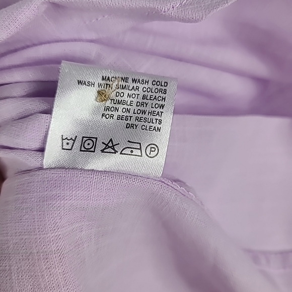 NEW Flex Men's Luxury Collection Designed in Italy Short Sleeve Purple Shirt 4XL - Picture 6 of 8